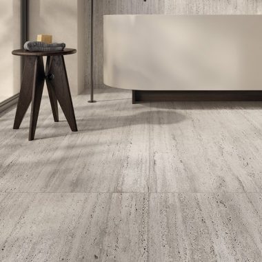 אריח פורצלן לריצוף וחיפוי דמוי טרוורטין איטלקי בגימור מט דרגת R10 במידה 60/120 ס"מ - B